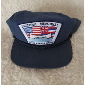 Rare Vintage USS Arizona Memorial Pearl Harbor HI Blue New